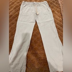 Roxy Oceanside Linen-blend Wide leg pants